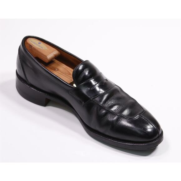 Allen Edmonds Glasgow Black Leather Penny Loafers 13 D - Picture 7 of 11